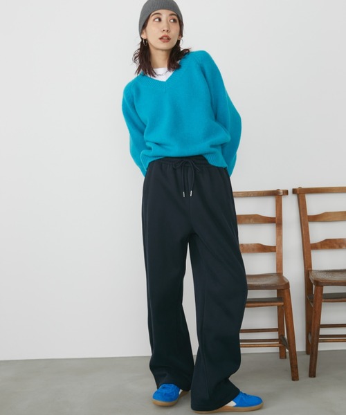 Auntie Rosa Holiday(アンティローザホリデー)の「裏起毛スウェットイージーパンツ / サイズ展開あり(スウェットパンツ・レディース・グレー/ピンク/ネイビー・SMALL/MEDIUM)」の9枚目の写真