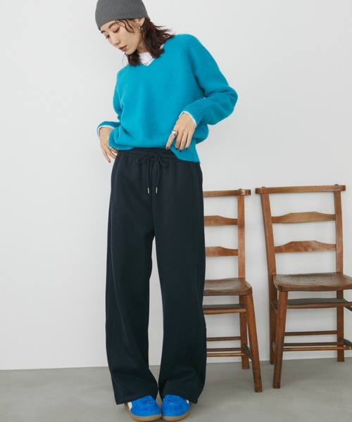 Auntie Rosa Holiday(アンティローザホリデー)の「裏起毛スウェットイージーパンツ / サイズ展開あり(スウェットパンツ・レディース・グレー/ピンク/ネイビー・SMALL/MEDIUM)」の10枚目の写真