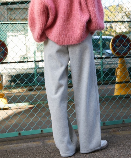 Auntie Rosa Holiday(アンティローザホリデー)の「裏起毛スウェットイージーパンツ / サイズ展開あり(スウェットパンツ・レディース・グレー/ピンク/ネイビー・SMALL/MEDIUM)」の16枚目の写真