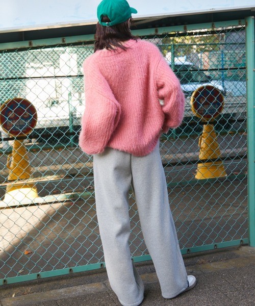 Auntie Rosa Holiday(アンティローザホリデー)の「裏起毛スウェットイージーパンツ / サイズ展開あり(スウェットパンツ・レディース・グレー/ピンク/ネイビー・SMALL/MEDIUM)」の21枚目の写真