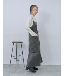 Samansa Mos2 blue | アソートコーデュロイキャミワンピース(ワンピース)