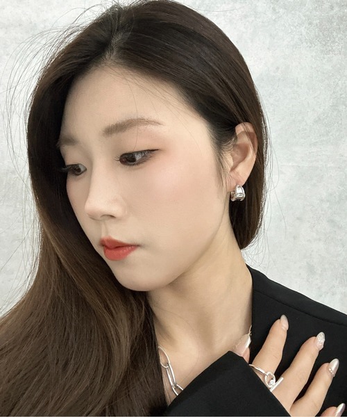 Burner(バーナー)の「【OKUOKU 0909】大ぶり フープ ピアス 両耳用 oku-pierce-743991837370-6 Nn【RBTS】(ピアス(両耳用)・レディース・シルバー・FREE)」の8枚目の写真