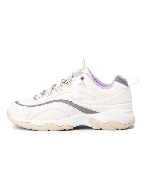 FILA(フィラ)の「FILA PROMENADE PINK BLOSSOM(スニーカー・レディース・オフホワイト・24.0cm/22.0cm/22.5cm/23.0cm/23.5cm/24.5cm/25.0cm/28.0cm/27.0cm/25.5cm)」の4枚目の写真
