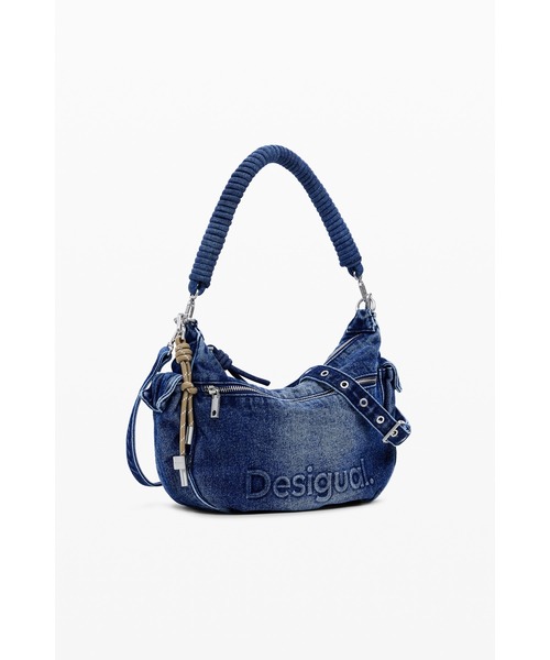 Desigual(デシグアル)の「ブレイデッドハンドルデニムショルダーバッグ(ショルダーバッグ・レディース・ブルー・FREE)」の6枚目の写真