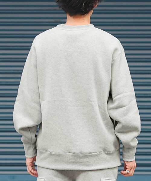 LUXSTYLE(ラグスタイル)の「ビッグシルエット裏起毛スウェット(スウェット・メンズ・チャコールグレー/ブラック/ホワイト・L/M/XL)」の4枚目の写真