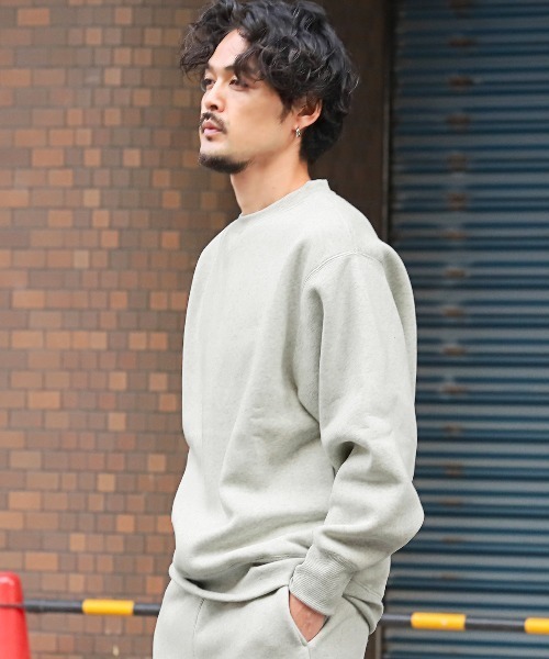 LUXSTYLE(ラグスタイル)の「ビッグシルエット裏起毛スウェット(スウェット・メンズ・チャコールグレー/ブラック/ホワイト・L/M/XL)」の7枚目の写真