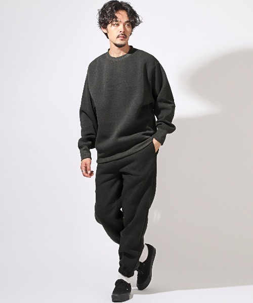 LUXSTYLE(ラグスタイル)の「ビッグシルエット裏起毛スウェット(スウェット・メンズ・チャコールグレー/ブラック/ホワイト・L/M/XL)」の11枚目の写真