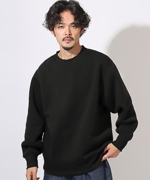 LUXSTYLE(ラグスタイル)の「ビッグシルエット裏起毛スウェット(スウェット・メンズ・チャコールグレー/ブラック/ホワイト・L/M/XL)」の12枚目の写真