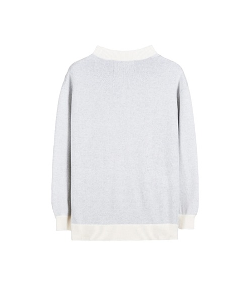 PHENOMENON（フェノメノン）の「PHENOMENON ボタニカル モックネック ニット（ニット/セーター・メンズ・ホワイト・MEDIUM/LARGE）」の2枚目の写真