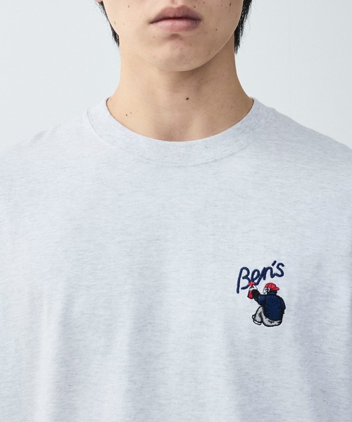 BEN DAVIS（ベンデイビス）の「【BENDAVIS別注】j.n.r.d/ワンポイントTシャツ（Tシャツ/カットソー・メンズ・パープル/チャコールグレー/ホワイト系その他・M/LL/L）」の13枚目の写真