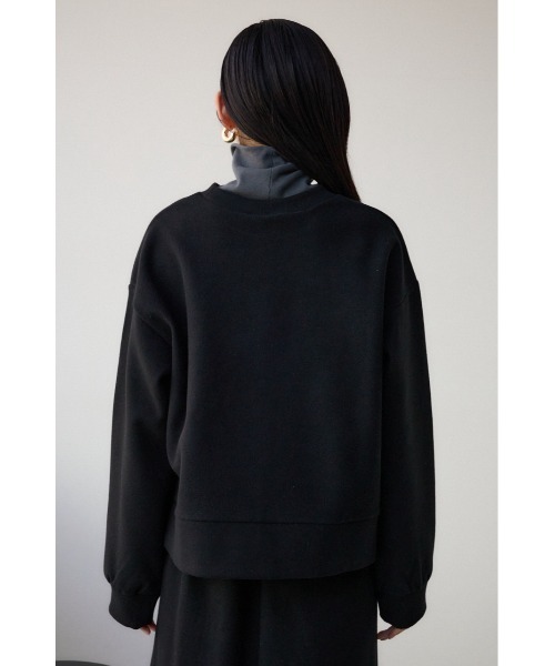 AZUL by moussy(アズールバイマウジー)の「アッシュクウールライクトップス(ニット/セーター・レディース・ライトグレー/ブラック・FREE)」の19枚目の写真