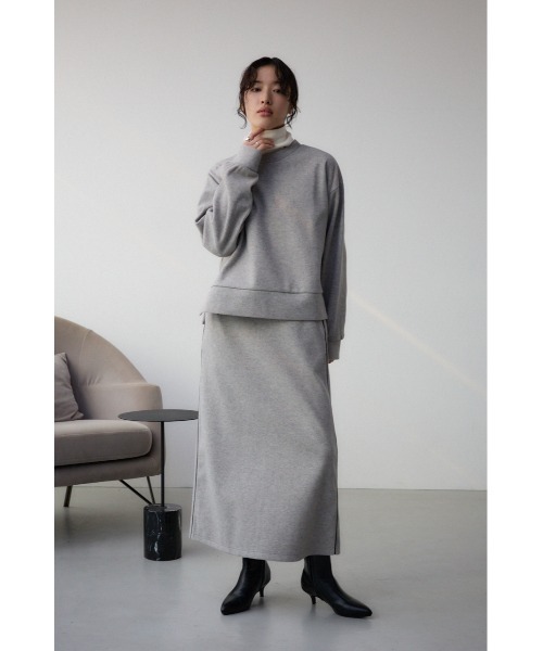 AZUL by moussy(アズールバイマウジー)の「アッシュクウールライクトップス(ニット/セーター・レディース・ライトグレー/ブラック・FREE)」の11枚目の写真