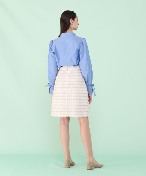 ANAYI(アナイ)の「ペールトーンツイードミニ スカート〈セットアップ対応商品〉(スカート・レディース・ベージュ・38/36)」の4枚目の写真