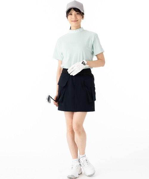Newera■[Golf] [Woman] Stretch Cargo Skirt■送料込 ニューエラレディースゴルフ カーゴスカート ストレッチ 無地