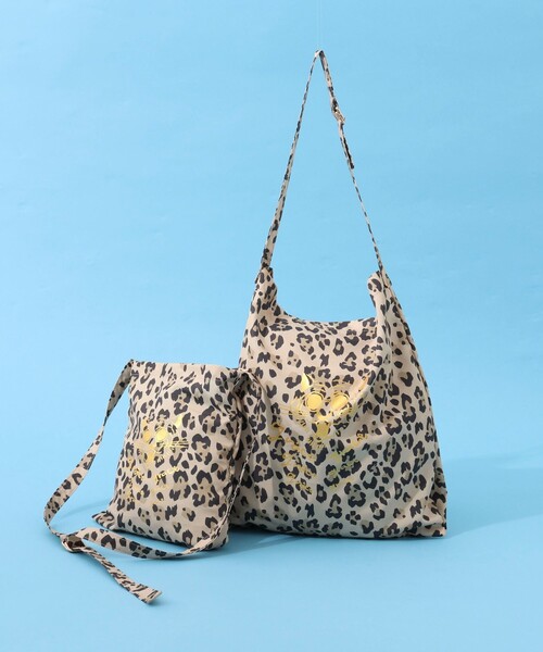 NOLLEY’S（ノーリーズ）の「【grace grace/グラスグラス】グラスケレオパードサブバッグS（エコバッグ/サブバッグ・レディース・レオパード・FREE）」の4枚目の写真