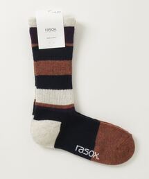 rasox | RASOX/ラソックス  マルチボーダーウール・クルー(ソックス/靴下)