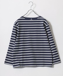 ルーズ ボーダー 長袖 Tシャツ 厚地 プルオーバー 韓国 nr8371 アンドカワイイ And Kawaii ニット フロントジップ プルオーバー