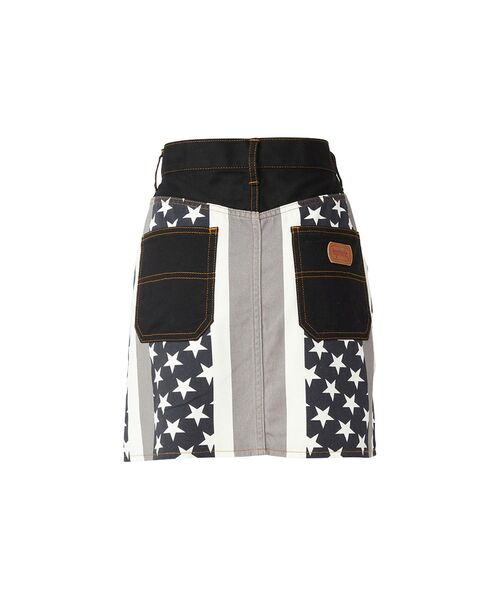 HYSTERIC GLAMOUR（ヒステリックグラマー）の「STAR STRIPE柄 Aラインミニスカート（スカート・レディース・ブラック系その他/グリーン系その他・MEDIUM/SMALL）」の8枚目の写真