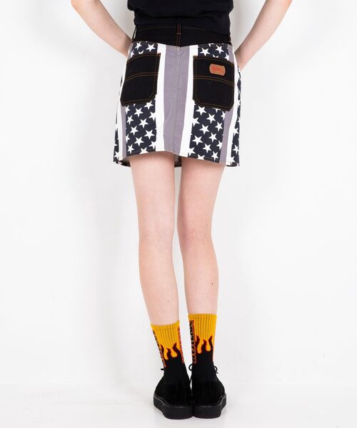 HYSTERIC GLAMOUR（ヒステリックグラマー）の「STAR STRIPE柄 Aラインミニスカート（スカート・レディース・ブラック系その他/グリーン系その他・MEDIUM/SMALL）」の12枚目の写真