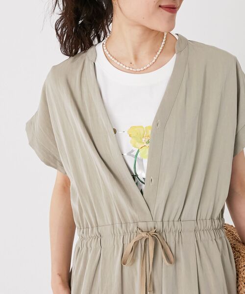 le.coeur blanc（ルクールブラン）の「ヴィンテージライクジャンプスーツ（サロペット/オーバーオール・レディース・ベージュ/ダークグレー・38）」の18枚目の写真