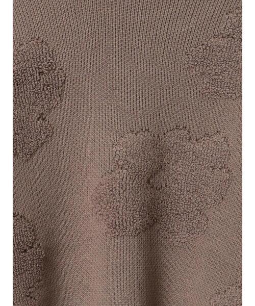 ehka sopo（エヘカソポ）の「◎ショート丈花柄ニット（ニット/セーター・レディース・キナリ/モカ/グレー/ピンク・F）」の10枚目の写真