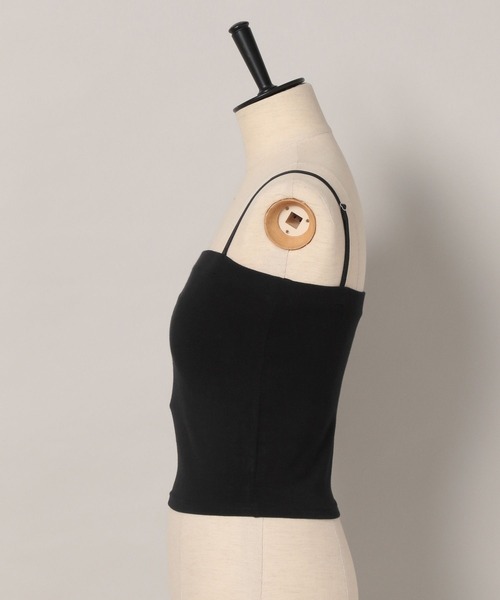 A part by(アパートバイ)の「ベアキャミ(タンクトップ・レディース・ライトベージュ/ブラック/アイボリー・FREE)」の4枚目の写真