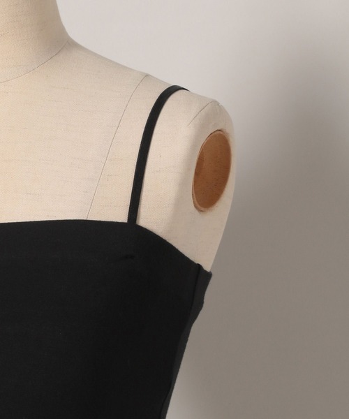 A part by(アパートバイ)の「ベアキャミ(タンクトップ・レディース・ライトベージュ/ブラック/アイボリー・FREE)」の7枚目の写真