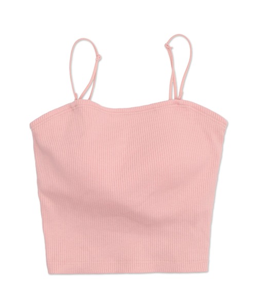 WEGO（ウィゴー）の「WEGO/なちゅ盛れカップインショートキャミ（キャミソール・レディース・ブラック/オフホワイト/ライトピンク/サックスブルー・SMALL/MEDIUM）」の5枚目の写真