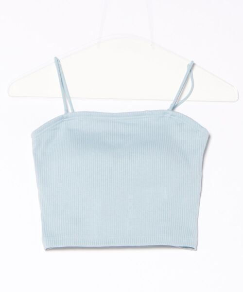 WEGO（ウィゴー）の「WEGO/なちゅ盛れカップインショートキャミ（キャミソール・レディース・ブラック/オフホワイト/ライトピンク/サックスブルー・SMALL/MEDIUM）」の15枚目の写真