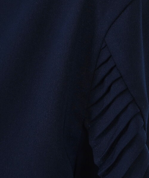 OPAQUE.CLIP（オペークドットクリップ）の「《美人百花掲載》プリーツフリルスリーブブラウス【洗濯機洗い可】（シャツ/ブラウス・レディース・ネイビー/ホワイト/ピンク・38/40/42）」の11枚目の写真