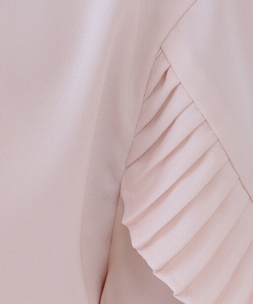 OPAQUE.CLIP（オペークドットクリップ）の「《美人百花掲載》プリーツフリルスリーブブラウス【洗濯機洗い可】（シャツ/ブラウス・レディース・ネイビー/ホワイト/ピンク・38/40/42）」の15枚目の写真