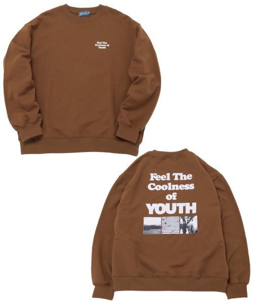 GLAZOS（グラソス）の「【大人向けサイズあり】【速乾・毛玉になりにくい】【プチプラ】バックフォトプリントトレーナー（スウェット・キッズ・グレー/オートミール/ブラック/ブラウン・M/L/LL/S）」の2枚目の写真