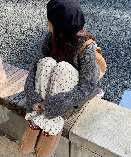 WEGO(ウィゴー)の「WEGO/小花柄ストレートイージーパンツ(その他パンツ・レディース・ホワイト・MEDIUM/LARGE)」の14枚目の写真