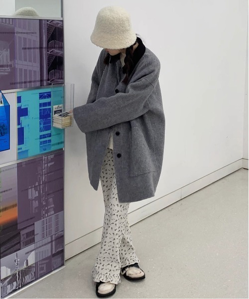 WEGO(ウィゴー)の「WEGO/小花柄ストレートイージーパンツ(その他パンツ・レディース・ホワイト・MEDIUM/LARGE)」の9枚目の写真