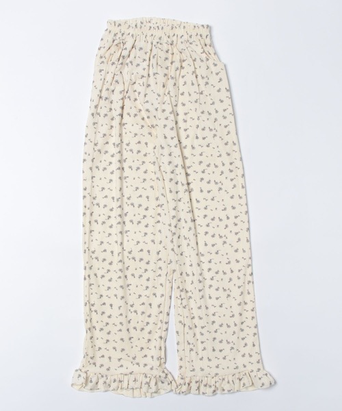 WEGO(ウィゴー)の「WEGO/小花柄ストレートイージーパンツ(その他パンツ・レディース・ホワイト・MEDIUM/LARGE)」の16枚目の写真