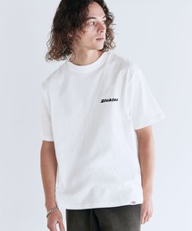 Dickies 天竺バックシンボル刺繍プリントクルーネック半袖Tシャツ