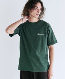 Dickies 天竺バックシンボル刺繍プリントクルーネック半袖Tシャツ