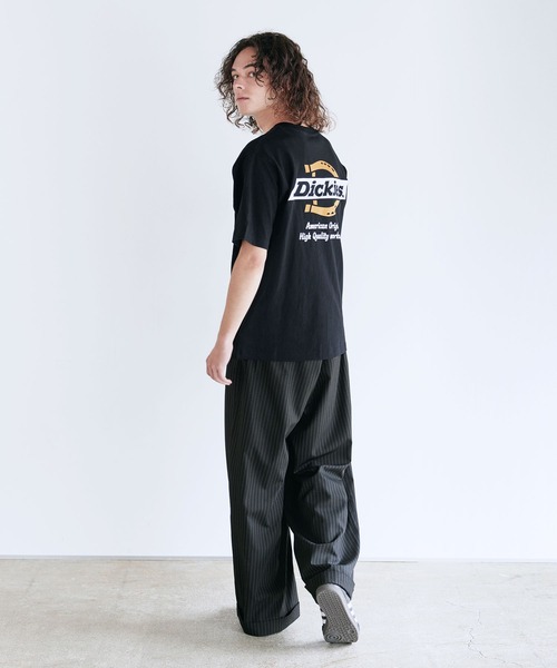 Dickies(ディッキーズ)の「Dickies 天竺バックシンボル刺繍プリントクルーネック半袖Tシャツ(Tシャツ/カットソー・メンズ・ネイビー/ブラック/ホワイト/ダークグリーン・LL/M/L)」の5枚目の写真