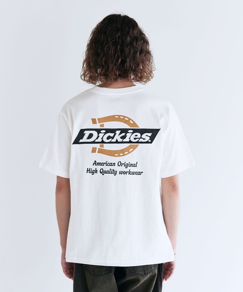 Dickies(ディッキーズ)の「Dickies 天竺バックシンボル刺繍プリントクルーネック半袖Tシャツ(Tシャツ/カットソー・メンズ・ネイビー/ブラック/ホワイト/ダークグリーン・LL/M/L)」の20枚目の写真