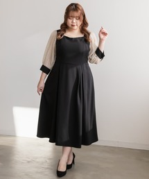 シアードットスリーブワンピース