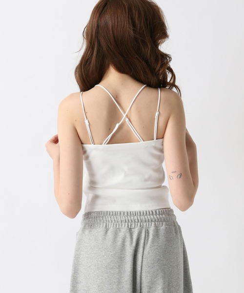 FOREVER 21（フォーエバー トゥエンティーワン）の「【2025SS】カップ付きダブルストラップキャミ＜肩紐取り外し可能＞（キャミソール・レディース・ブラック/チャコールグレー/オフホワイト・SMALL/MEDIUM）」の11枚目の写真