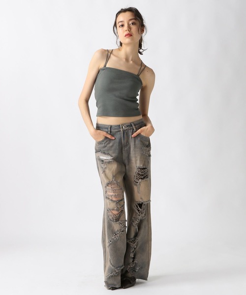 FOREVER 21（フォーエバー トゥエンティーワン）の「【2025SS】カップ付きダブルストラップキャミ＜肩紐取り外し可能＞（キャミソール・レディース・ブラック/チャコールグレー/オフホワイト・SMALL/MEDIUM）」の17枚目の写真