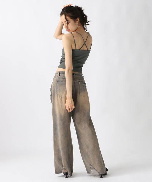FOREVER 21（フォーエバー トゥエンティーワン）の「【2025SS】カップ付きダブルストラップキャミ＜肩紐取り外し可能＞（キャミソール・レディース・ブラック/チャコールグレー/オフホワイト・SMALL/MEDIUM）」の19枚目の写真