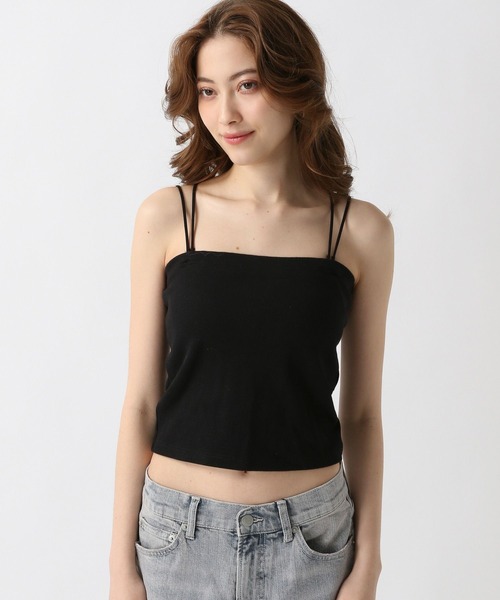 FOREVER 21（フォーエバー トゥエンティーワン）の「【2025SS】カップ付きダブルストラップキャミ＜肩紐取り外し可能＞（キャミソール・レディース・ブラック/チャコールグレー/オフホワイト・SMALL/MEDIUM）」の6枚目の写真
