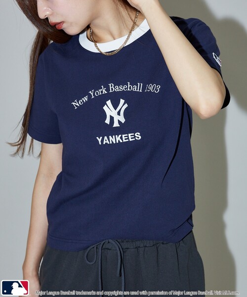 セール】PUBLUX/パブリュクス MLB ロゴ リンガーTシャツ 限定
