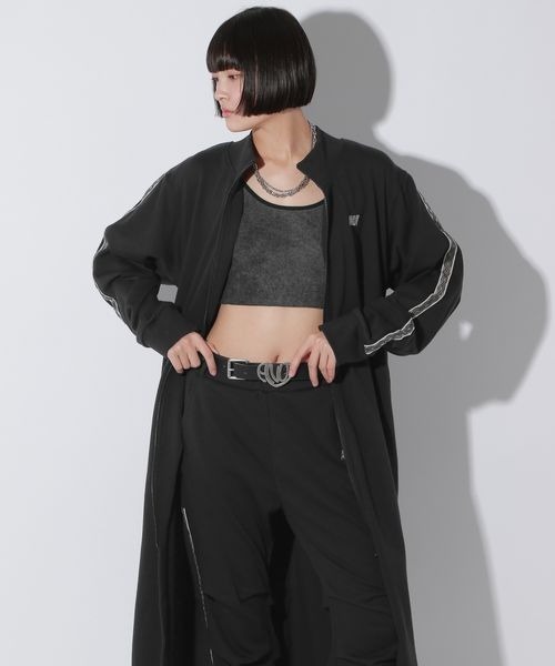 Anui（アニュイ）の「【UNISEX】マキシトラックジャケット（ブルゾン・レディース・グレー/ブラック・MEDIUM）」の10枚目の写真