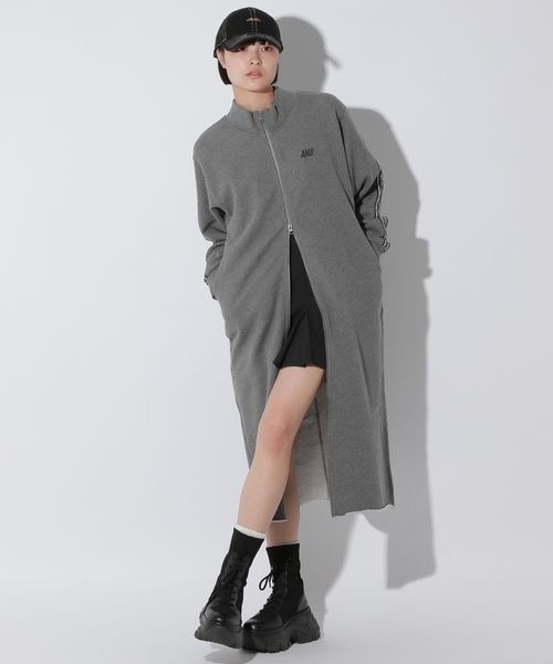 Anui（アニュイ）の「【UNISEX】マキシトラックジャケット（ブルゾン・レディース・グレー/ブラック・MEDIUM）」の19枚目の写真