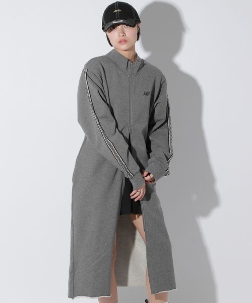 Anui（アニュイ）の「【UNISEX】マキシトラックジャケット（ブルゾン・レディース・グレー/ブラック・MEDIUM）」の18枚目の写真