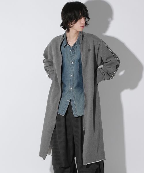 Anui（アニュイ）の「【UNISEX】マキシトラックジャケット（ブルゾン・レディース・グレー/ブラック・MEDIUM）」の22枚目の写真