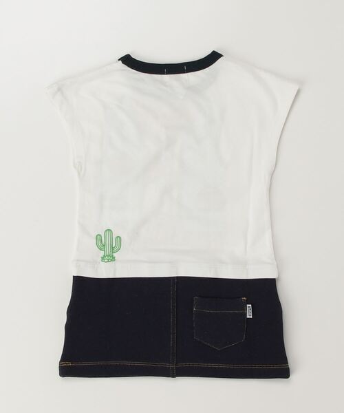 A BATHING APE(アベイシングエイプ)の「BABY MILO SHERIFF VEST PRINT DRESS(ワンピース・キッズ・ホワイト・90/100/110/130/140/120)」の6枚目の写真